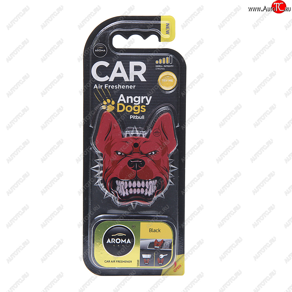 290 р. Ароматизатор на дефлектор полимерный (black) Angry Dogs AROMA CAR AROMA CAR 83185  с доставкой в г. Кемерово
