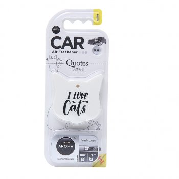 294 р. Ароматизатор на дефлектор полимерный (fresh linen) Quotes Cat AROMA CAR AROMA CAR 83195  с доставкой в г. Кемерово. Увеличить фотографию 1