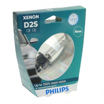 7 299 р. Лампа ксеноновая D2S 35W +150% P32d-2 4800K блистер (1шт.) Xenon X-Treme Vision Gen2 PHILIPS PHILIPS 85122xv2s1  с доставкой в г. Кемерово. Увеличить фотографию 1