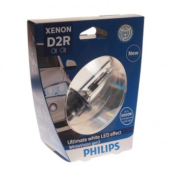 7 599 р. Лампа ксеноновая D2R 35W P32d-3 5000K блистер (1шт.) Xenon White Vision Gen2 PHILIPS PHILIPS 85126whv2s1  с доставкой в г. Кемерово. Увеличить фотографию 1
