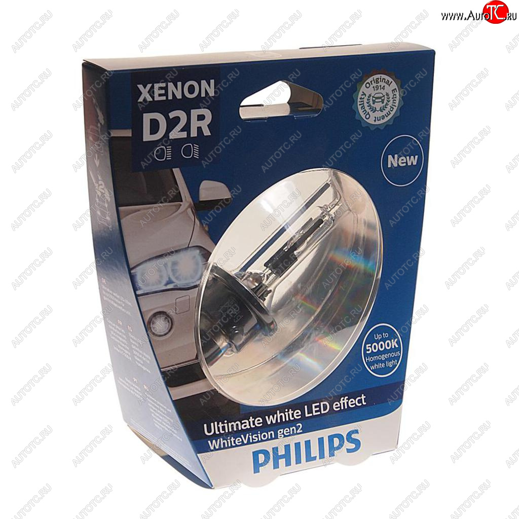 7 599 р. Лампа ксеноновая D2R 35W P32d-3 5000K блистер (1шт.) Xenon White Vision Gen2 PHILIPS PHILIPS 85126whv2s1  с доставкой в г. Кемерово