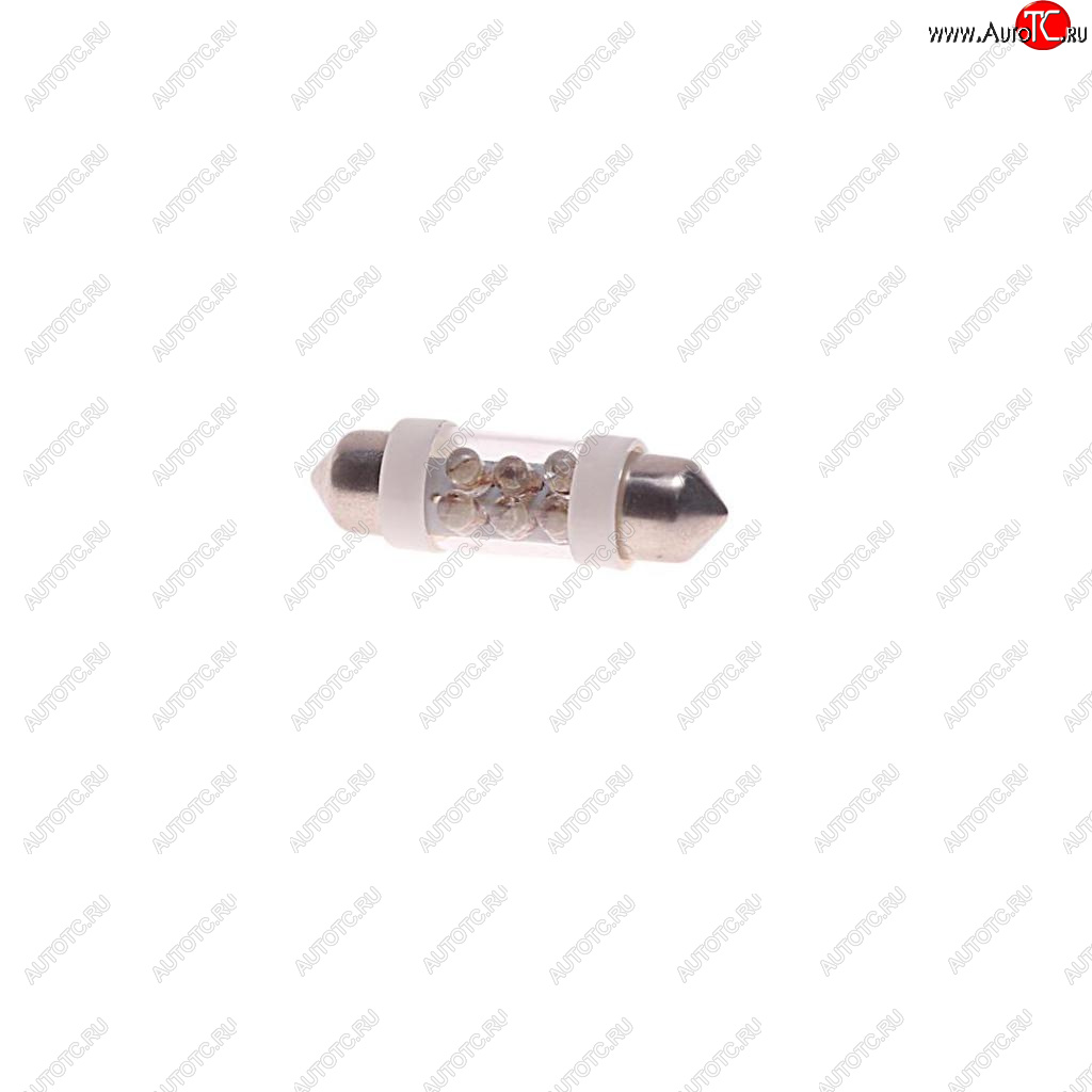 62 р. Лампа светодиодная 12V C10W SV8.5-8 36мм 6000K двухцокольная 6 светодиодов MEGAPOWER MEGAPOWER-AUTOMOTIVE 85153w  с доставкой в г. Кемерово
