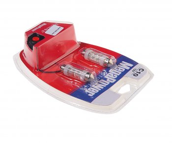 229 р. Лампа светодиодная 12V C10W SV8.5-8 39мм 6000K 6 светодиодов блистер (2шт.) с тестером MEGAPOWER MEGAPOWER-AUTOMOTIVE 85154w-2блт  с доставкой в г. Кемерово. Увеличить фотографию 2