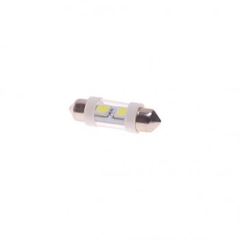 26 р. Лампа светодиодная 12V C10W SV8.5-8 36мм 6000K двухцокольная 2 светодиода MEGAPOWER MEGAPOWER-AUTOMOTIVE 85172w  с доставкой в г. Кемерово. Увеличить фотографию 1