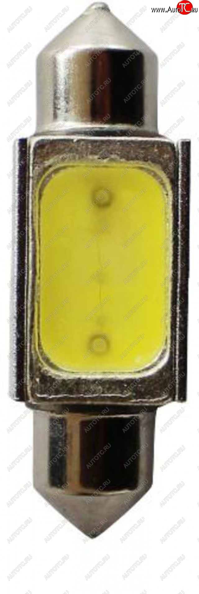 54 р. Лампа светодиодная 24V C10W SV8.5-8 6000K двухцокольная MEGAPOWER MEGAPOWER-AUTOMOTIVE 85204w-24  с доставкой в г. Кемерово