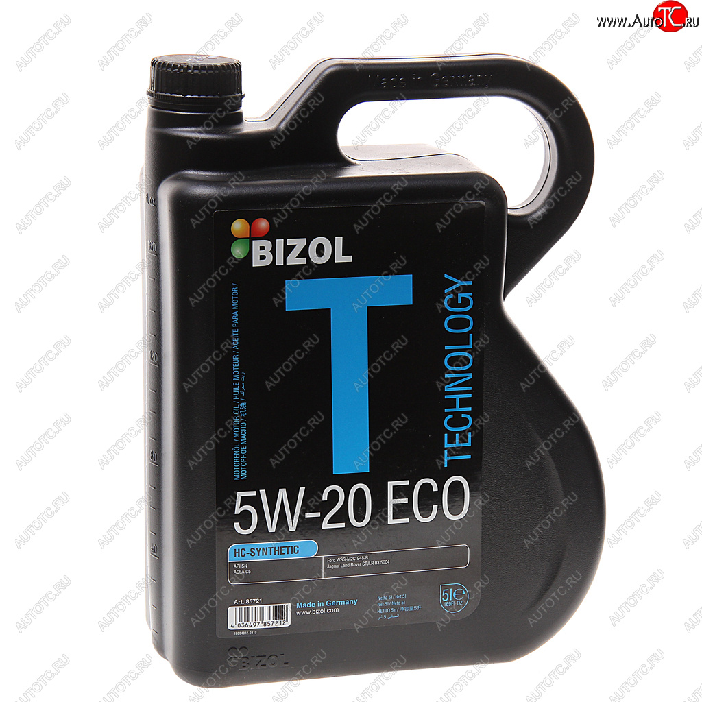6 749 р. Масло моторное TECHNOLOGY 5W20 ECO синт.5л BIZOL BIZOL 85721  с доставкой в г. Кемерово