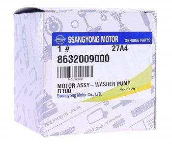 1 689 р. Мотор омывателя SSANGYONG Actyon (06-),Kyron (05-) стекла ветрового OE SSANGYONG 8632009000 SSANGYONG 8632009000  с доставкой в г. Кемерово. Увеличить фотографию 2