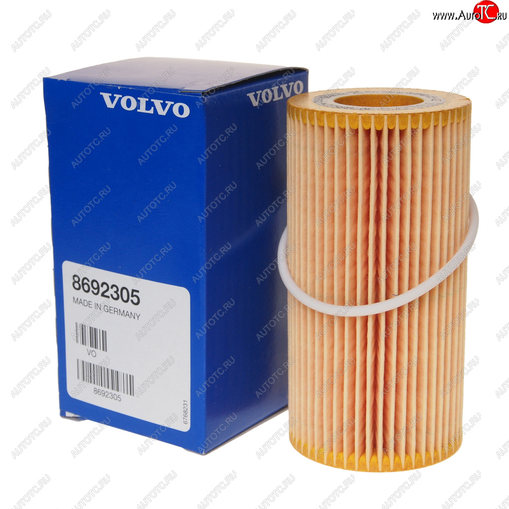 1 379 р. Фильтр масляный VOLVO S40 (10-),S60 (10-),S80 (10-) OE VOLVO 8692305  с доставкой в г. Кемерово