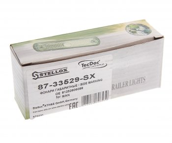 979 р. Фонарь габаритный MAN TGA,TGL,TGM,TGS,TGX белый (узкий) STELLOX STELLOX 87-33529-sx  с доставкой в г. Кемерово. Увеличить фотографию 3