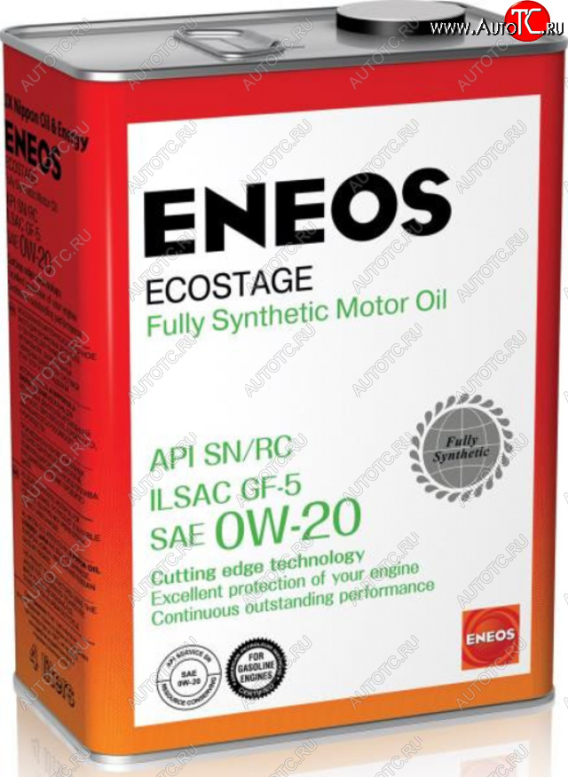 3 899 р. Масло моторное ECOSTAGE SN 0W20 синт.4л ENEOS ENEOS 8801252022022  с доставкой в г. Кемерово
