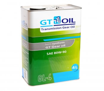 3 389 р. Масло трансмиссионное GT GEAR OIL GL-4 80W90 4л GT OIL GT OIL 8809059407769  с доставкой в г. Кемерово. Увеличить фотографию 1