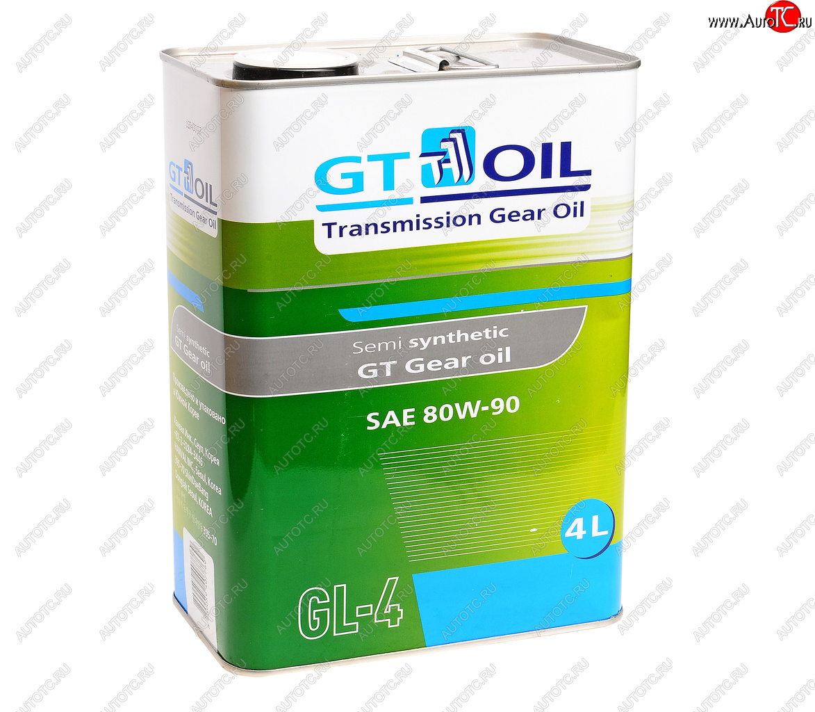 3 389 р. Масло трансмиссионное GT GEAR OIL GL-4 80W90 4л GT OIL GT OIL 8809059407769  с доставкой в г. Кемерово