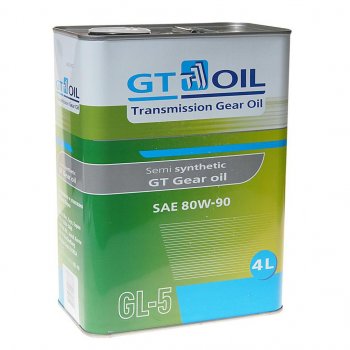 3 789 р. Масло трансмиссионное GT GEAR OIL GL-5 80W90 4л GT OIL GT OIL 8809059407837  с доставкой в г. Кемерово. Увеличить фотографию 1