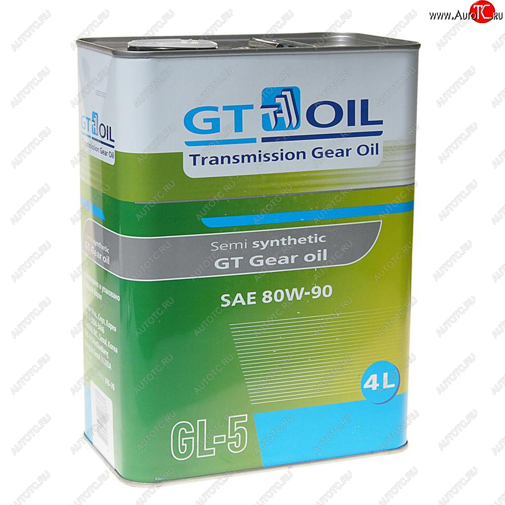 3 789 р. Масло трансмиссионное GT GEAR OIL GL-5 80W90 4л GT OIL GT OIL 8809059407837  с доставкой в г. Кемерово