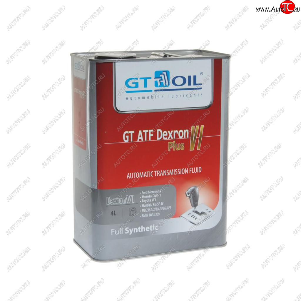 4 199 р. Масло трансмиссионное GT ATF Dexron VI Plus синт.4л GT OIL GT OIL 8809059408520  с доставкой в г. Кемерово