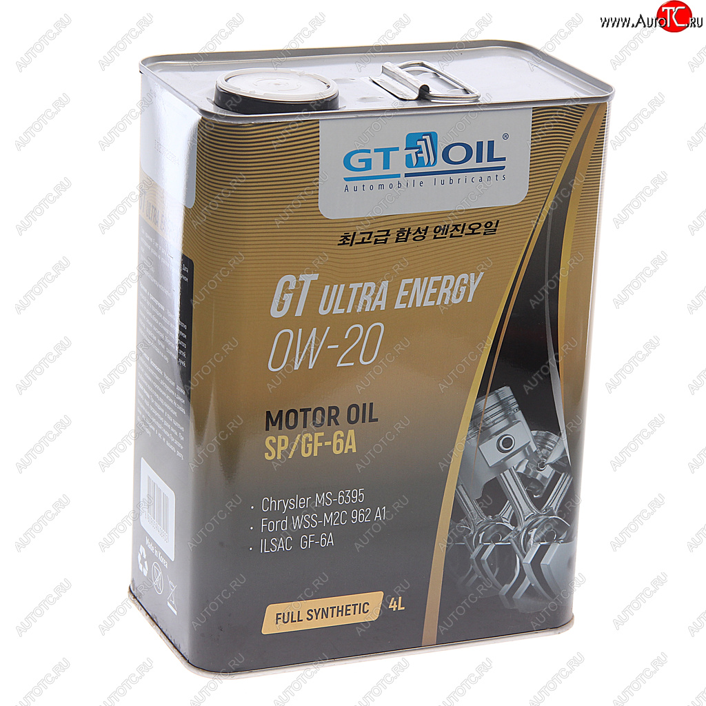 3 499 р. Масло моторное GT Ultra Energy GF-6A  0W20 синт.4л GT OIL GT OIL 8809059408902  с доставкой в г. Кемерово