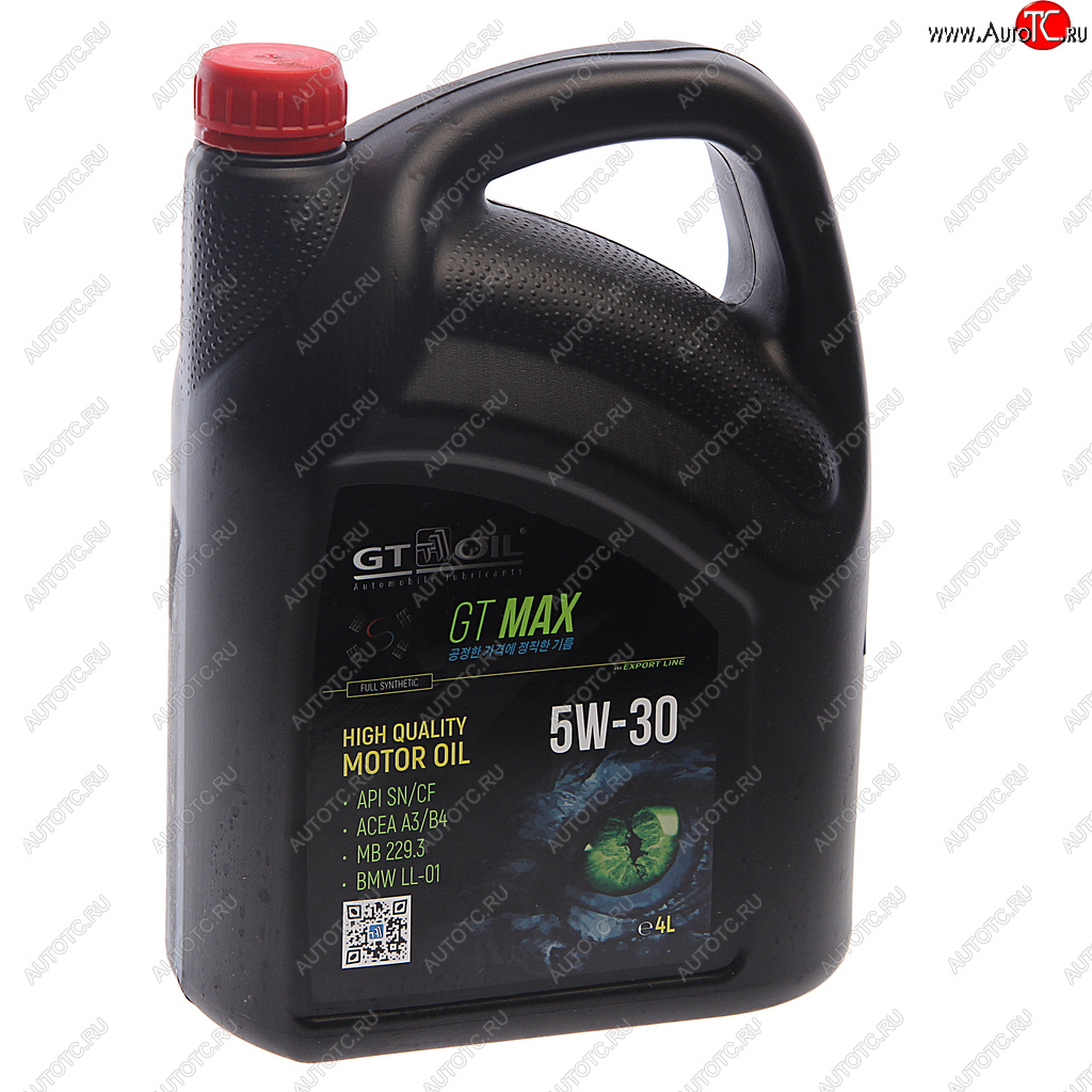 3 099 р. Масло моторное GT Max SNCF  5W30 синт.4л GT OIL GT OIL 8809059408971  с доставкой в г. Кемерово