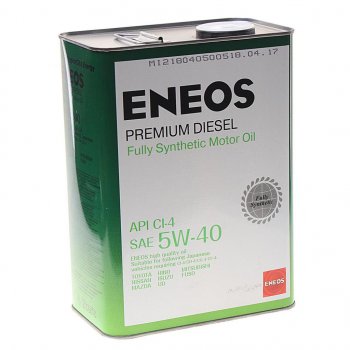 4 099 р. Масло дизельное Premium DIESEL CI-4 5W40 синт.4л ENEOS ENEOS 8809478943077  с доставкой в г. Кемерово. Увеличить фотографию 1
