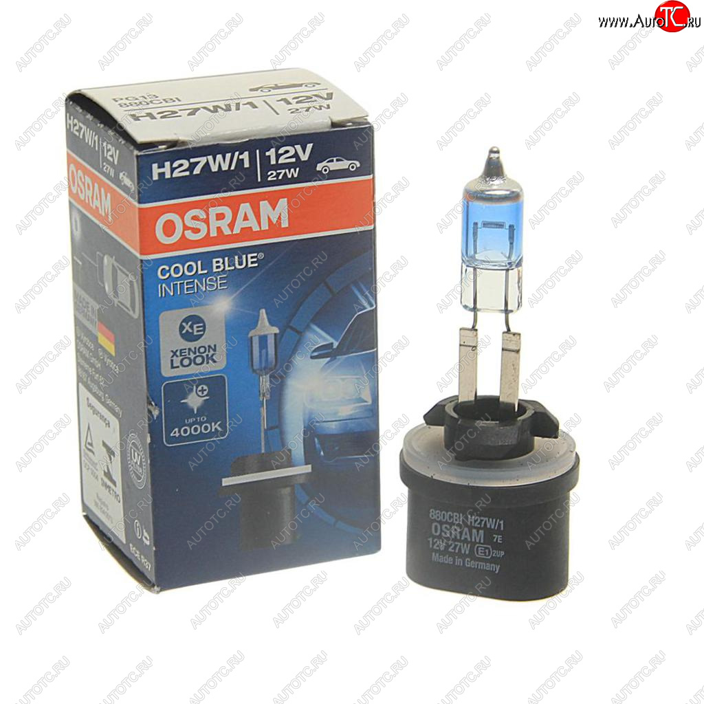 359 р. Лампа 12V H27W1 27W PG13 4000K Cool Blue Intense OSRAM OSRAM 880cbi  с доставкой в г. Кемерово