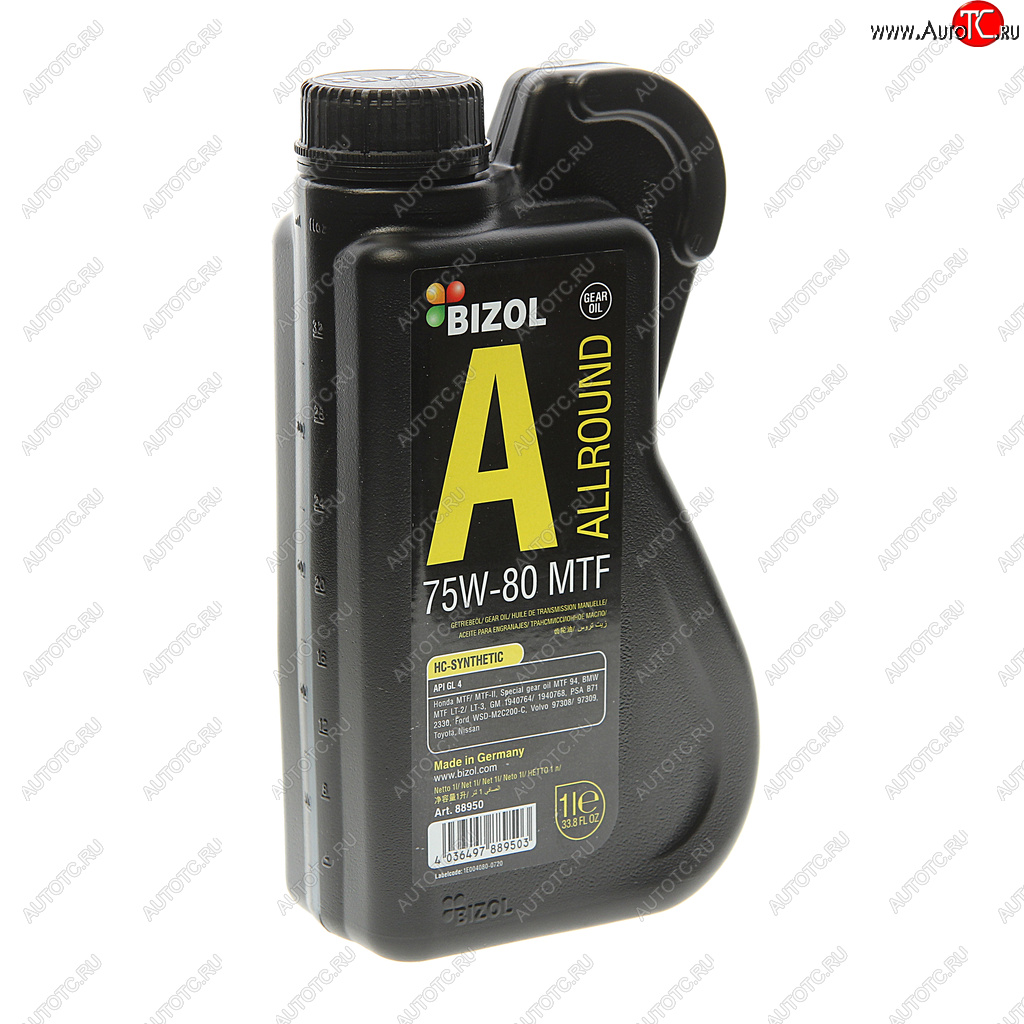 2 199 р. Масло трансмиссионное ALLROUND MTF 75W80 1л BIZOL BIZOL 88950  с доставкой в г. Кемерово