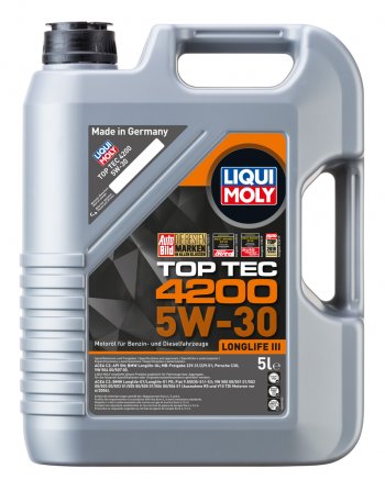 8 649 р. Масло моторное TOP TEC 4200 5W30 синт.5л LIQUI MOLY LIQUI MOLY 8973  с доставкой в г. Кемерово. Увеличить фотографию 1