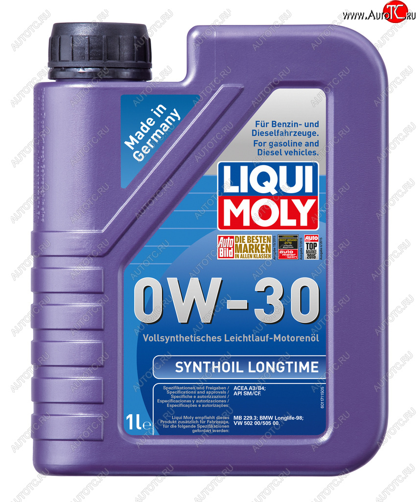 2 389 р. Масло моторное SYNTHOIL LONGTIME 0W30 1л LIQUI MOLY LIQUI MOLY 8976  с доставкой в г. Кемерово