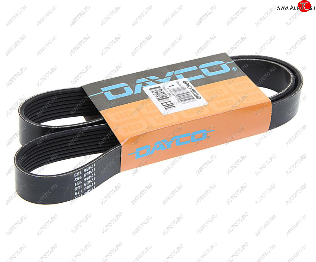 1 759 р. Ремень приводной поликлиновой 8PK1160HD DAYCO DAYCO 8pk1160hd  с доставкой в г. Кемерово