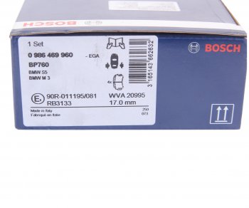 1 899 р. Колодки тормозные задние (4шт.) BOSCH BMW 3 серия E36 купе (1992-1999)  с доставкой в г. Кемерово. Увеличить фотографию 4