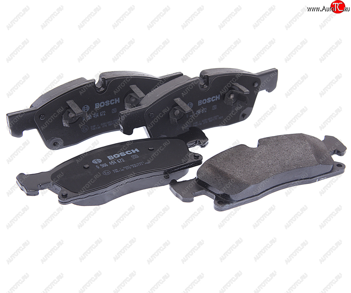 4 399 р. Колодки тормозные передние (4шт.) BOSCH Mercedes-Benz ML class W166 (2011-2015)  с доставкой в г. Кемерово