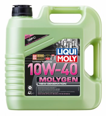 4 949 р. Масло моторное MOLYGEN NEW GENERATION 10W40 синт.4л LIQUI MOLY LIQUI MOLY 8538  с доставкой в г. Кемерово. Увеличить фотографию 1