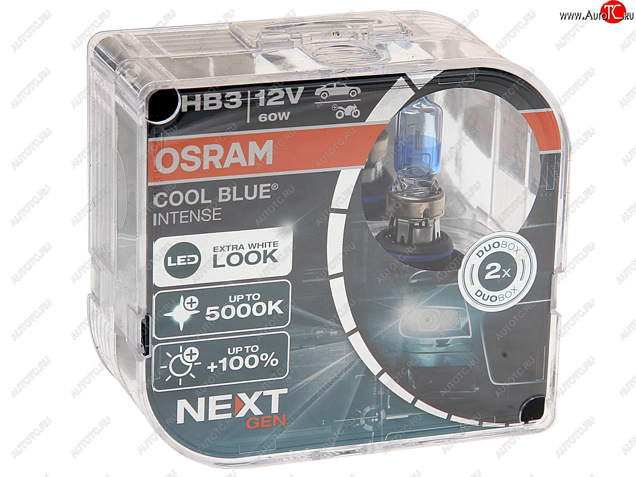 2 799 р. Лампа 12V HB3(9005) 60W P20d +100% 5000K евробокс (2шт.) Cool Blue Intense NextGen OSRAM OSRAM 9005cbn2(euro)  с доставкой в г. Кемерово
