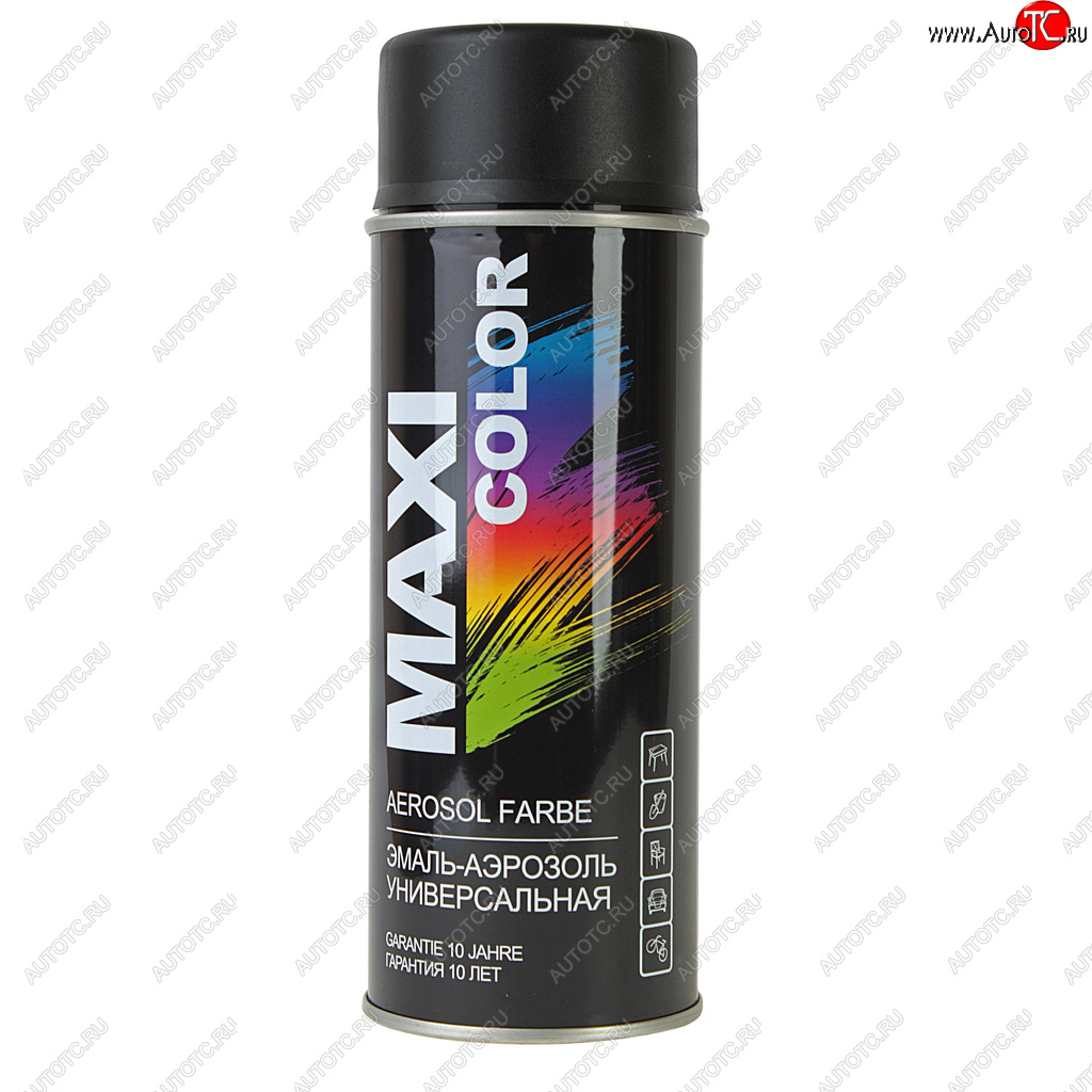 449 р. Краска черная матовая аэрозоль 400мл MAXI COLOR MAXI COLOR 9005mmx  с доставкой в г. Кемерово