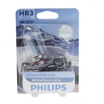 2 389 р. Лампа 12V HB3 60W P20d блистер (1шт.) White Vision Ultra PHILIPS PHILIPS 9005wvuбл  с доставкой в г. Кемерово. Увеличить фотографию 1
