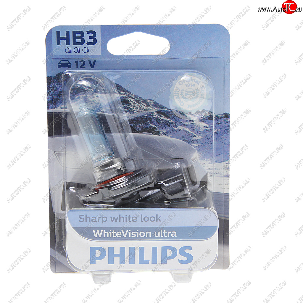 2 389 р. Лампа 12V HB3 60W P20d блистер (1шт.) White Vision Ultra PHILIPS PHILIPS 9005wvuбл  с доставкой в г. Кемерово