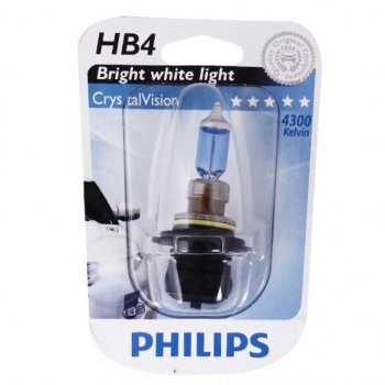 1 899 р. Лампа 12V HB4 52W P22d 4300K блистер (1шт.) Crystal Vision PHILIPS PHILIPS 9006cvb1  с доставкой в г. Кемерово. Увеличить фотографию 1