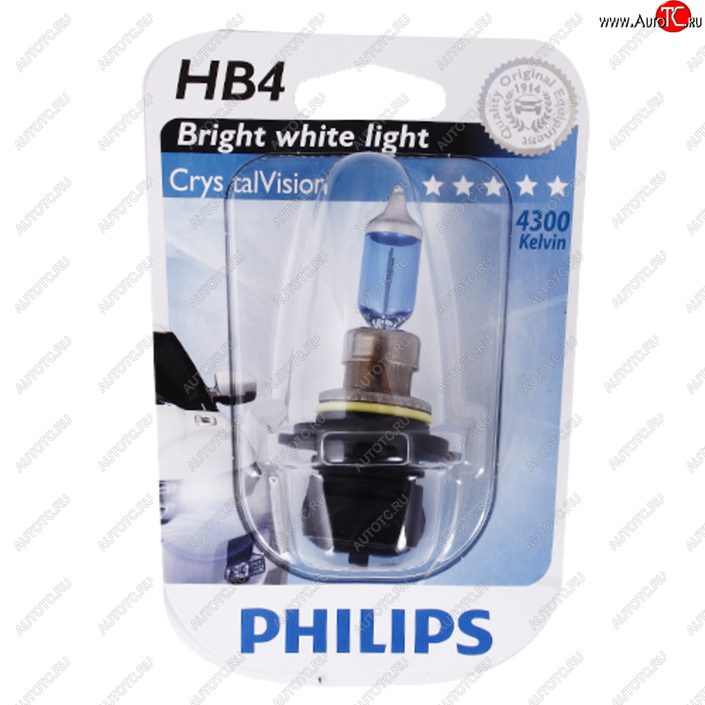 1 899 р. Лампа 12V HB4 52W P22d 4300K блистер (1шт.) Crystal Vision PHILIPS PHILIPS 9006cvb1  с доставкой в г. Кемерово
