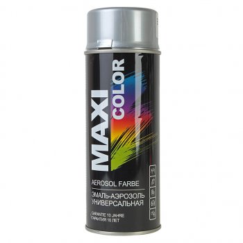 489 р. Краска серебро-эффект аэрозоль 400мл MAXI COLOR MAXI COLOR 9006mx  с доставкой в г. Кемерово. Увеличить фотографию 1