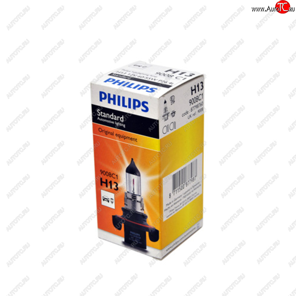 1 599 р. Лампа 12V H13 6055W P26.4t PHILIPS PHILIPS 9008c1  с доставкой в г. Кемерово
