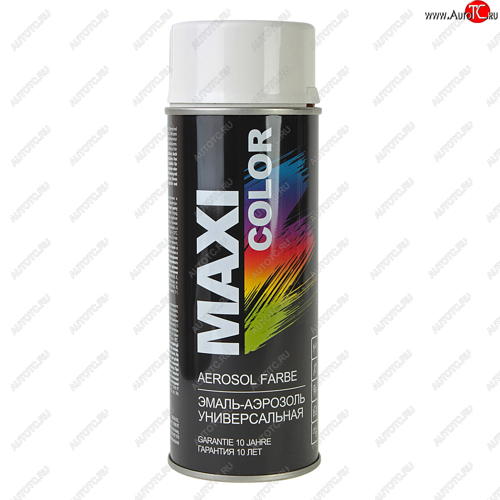 429 р. Краска белая аэрозоль 400мл MAXI COLOR MAXI COLOR 9010mx  с доставкой в г. Кемерово