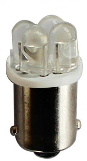 45 р. Лампа светодиодная 24V T4W BA9s 6000K 4 светодиода MEGAPOWER MEGAPOWER-AUTOMOTIVE 90123w-24  с доставкой в г. Кемерово. Увеличить фотографию 1