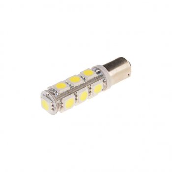 47 р. Лампа светодиодная 12V T4W BA9s 6000K 13 светодиодов MEGAPOWER MEGAPOWER-AUTOMOTIVE 90132w  с доставкой в г. Кемерово. Увеличить фотографию 1
