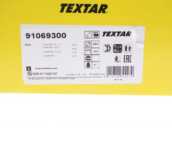 4 299 р. Колодки тормозные задние барабанные (4шт.) TEXTAR Renault Kangoo KW0 дорестайлинг (2008-2013)  с доставкой в г. Кемерово. Увеличить фотографию 3