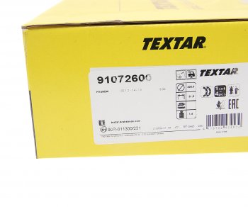 3 799 р. Колодки тормозные задние барабанные (4шт.) TEXTAR Hyundai Solaris RBr седан дорестайлинг (2010-2014)  с доставкой в г. Кемерово. Увеличить фотографию 3