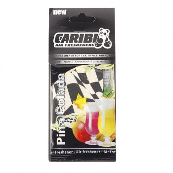 92 р. Ароматизатор подвесной пластина (пина колада) Formula-1 CARIBI CARIBI 91510  с доставкой в г. Кемерово. Увеличить фотографию 1