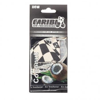 92 р. Ароматизатор подвесной пластина (кокос) Formula-1 CARIBI CARIBI 91527  с доставкой в г. Кемерово. Увеличить фотографию 1