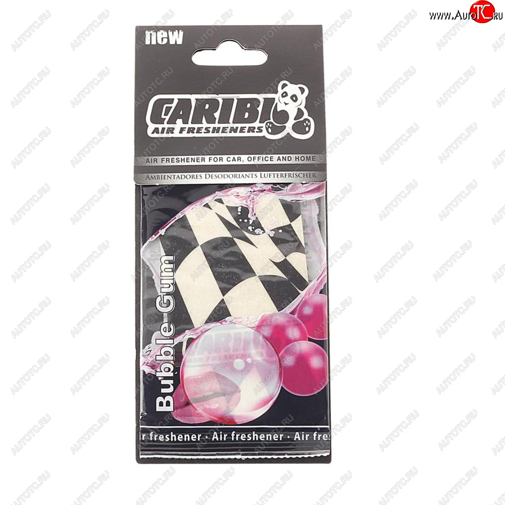 92 р. Ароматизатор подвесной пластина (bubble gum) Formula-1 CARIBI CARIBI 91572  с доставкой в г. Кемерово