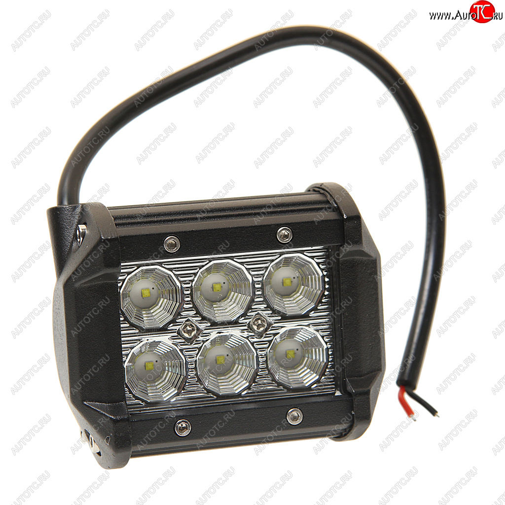 1 149 р. Балка светодиодная 1224V 18W (6 светодиодов) 100х85х65мм (ближний свет) двухрядная LED LT LED TECHNOLOGY 9-18f  с доставкой в г. Кемерово