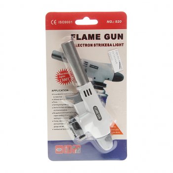 294 р. Горелка газовая под цанговый баллон с пьезоподжигом FLAME GUN 920 FLAME GUN 920  с доставкой в г. Кемерово. Увеличить фотографию 3