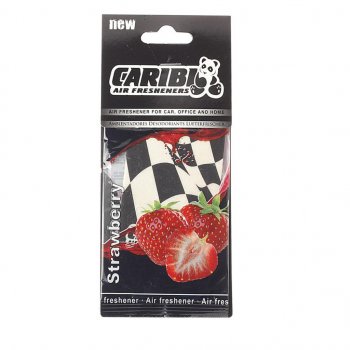92 р. Ароматизатор подвесной пластина (клубника) Formula-1 CARIBI CARIBI 92005  с доставкой в г. Кемерово. Увеличить фотографию 1