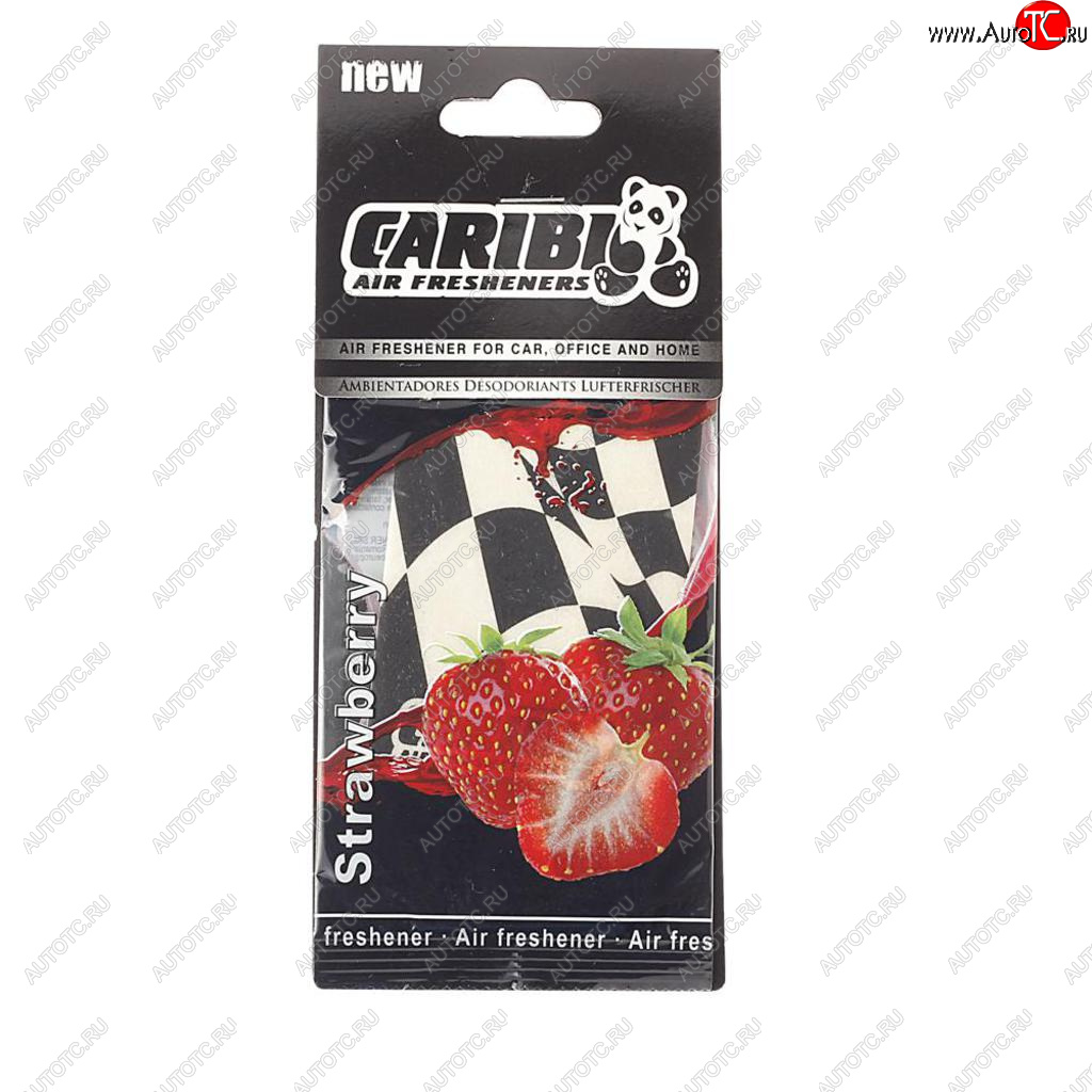 92 р. Ароматизатор подвесной пластина (клубника) Formula-1 CARIBI CARIBI 92005  с доставкой в г. Кемерово